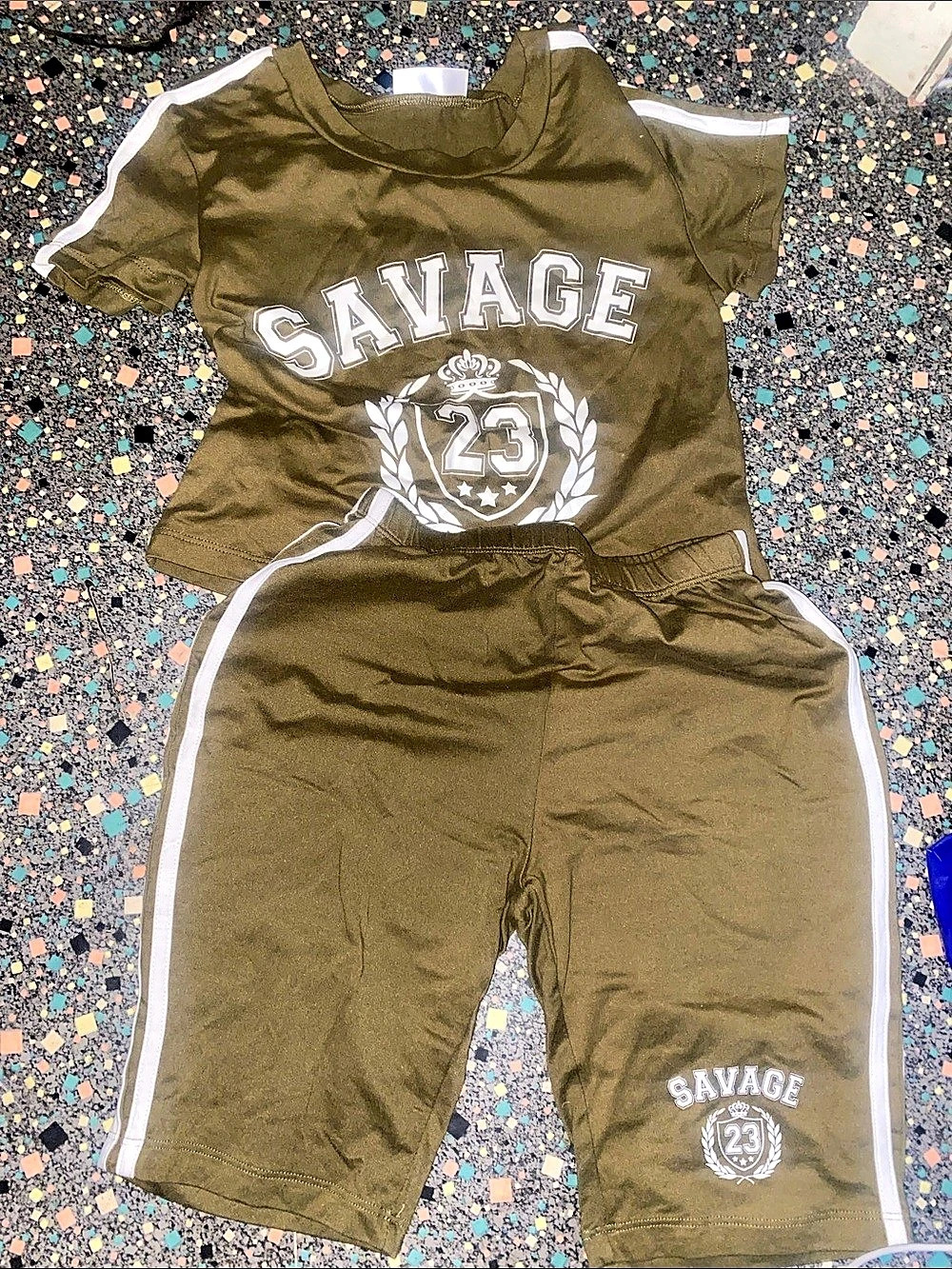 woman’s Savage 23 Two-Piece Set in Green